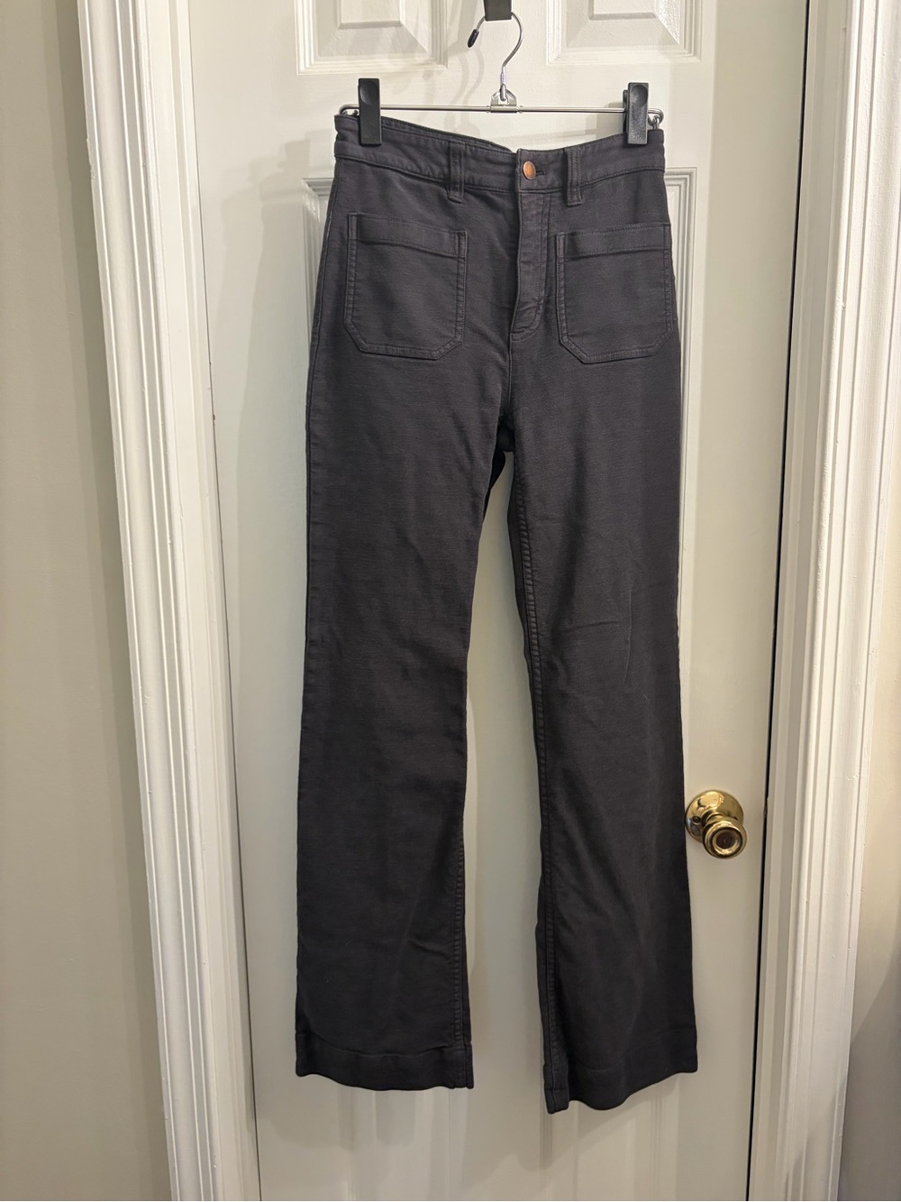 Faherty Wide Leg Stretch Terry Pants